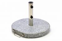 Stojan na slnečník (kruhový) - žula / nerezová oceľ, 25 kg