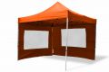 Záhradný párty stan terakota nožnicový 3 x 3 m + 4 bočnice
