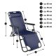 Skladacie záhradné ležadlo - modrá