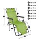 Skladacie záhradné ležadlo - zelené