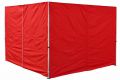 Sada 2 bočných stien pre PROFI záhradný stan 3 x 3 m červená