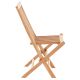 Skladacia stolička z teakového dreva DIVERO, 4 kusy