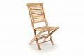 Záhradná stolička skladacia DIVERO „Hantown“ z masívneho teakového dreva