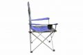 Set skladacia kempingová rybárska stolička Divero Deluxe 2 kusy - modro / sivá