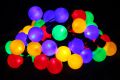 Farebné párty osvetlenie - vonkajšie - 50 LED