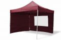 Záhradný párty stan nožnicový PROFI 3x3 m vínový + 4 bočné steny