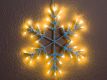 Vianočná LED dekorácia - snehová vločka - 30 cm teplá biela