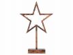 Vianočná dekorácia – Hviezda bronzová - 39 cm , 20 LED
