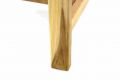 Záhradný jedálenský stôl z teakového dreva DIVERO - 120/170 cm