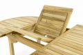 Záhradný jedálenský stôl z teakového dreva DIVERO - 120/170 cm