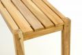 Záhradný set lavíc a stola DIVERO - neošetrené teakové drevo - 135 cm