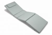 Záhradné polstrovanie na ležadlo - svetlo sivá