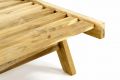Polohovateľné lehátko z teakového dreva DIVERO
