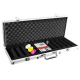 Hliníkový kufor na 500 ks žetónov s príslušenstvom