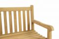 Záhradná lavica DIVERO - ošetrené teakové drevo - 130 cm