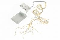 NEXOS Sada svetelných drôtov na batérie, 8 LED,teplá biela