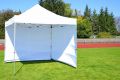 Záhradný párty stan nožnicový PROFI 3x3 m biely + 4 bočné steny