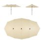 Veľký slnečník XXL 4,65 m - krémový