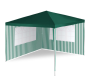 Záhradný párty stan - zelený 3 x 3 m + 2 bočné steny