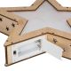 Vianočná drevená hviezda s 3D efektom, 8 LED