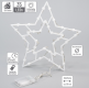 Vianočná dekorácia na okno - 35 LED, hviezda