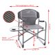 Sada 4 x kempingová stolička so stolíkom a držiakom nápojov