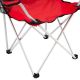 Set červených skladacích kempingových stoličiek