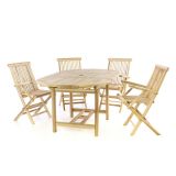 Záhradná súprava - rozťahovací stôl, 4 stoličky