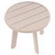 Okrúhly hliníkový stolík, béžový