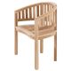 DIVERO Záhradné teakové kreslo, 83 x 68 x 48 cm