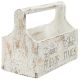 Dekoratívny kvetinový box - 30 x 17 x 25 cm, biely