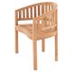 DIVERO stolička - ošetrený teak