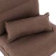 Pohodlné rozkladacie kreslo, 220 x 60 x 14 cm, hnedá