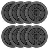 MAXXIVA Sada 8 závaží na činky celkom 10 kg, liatina, čiern