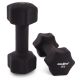 MAXXIVA sada činiek s neoprénovým poťahom 2x 5 kg, čierna