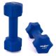 MAXXIVA sada činiek s neoprénovým poťahom 2x 2,5 kg, modrá