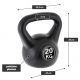 MAXXIVA Kettlebell činka, čierna, 20 kg