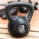 MAXXIVA Kettlebell činka, čierna, 3 kg