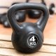 MAXXIVA Kettlebell činka, čierna, 4 kg