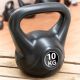MAXXIVA kettlebell činka, čierna, 10 kg