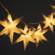 Vianočné LED hviezdy - teple biele, 10 LED