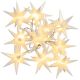 Vianočné LED hviezdy - teple biele, 10 LED