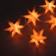 Vianočné LED hviezdy - oranžové, 10 LED