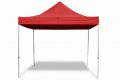 Záhradný párty stan nožnicový PROFI 3x3 m červený + 2 bočné steny