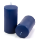 Sada stĺpových sviečok, 15 cm, Ø 7,5 cm, modrá, 2 ks