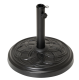 Podstavec na slnečník, okrúhly, 15 kg, čierny