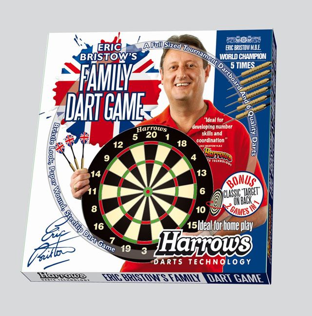 Obrázok OEM AC39374 Sada terč a 6 ks šípok HARROWS Family Dart Game