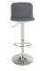 Barová stolička Lima, látková, šedá