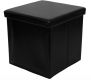 Taburet s úložným priestorom, čierny