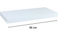 Nástěnná police STILISTA VOLATO - bílá 50 cm
